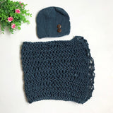 Sea Blue Blanket Hat Baby Photo Suit - Almoni Express