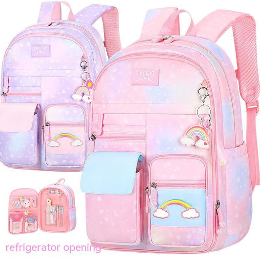 Side Opening Cute Relieve Pressure Children's Backpack - Almoni Express