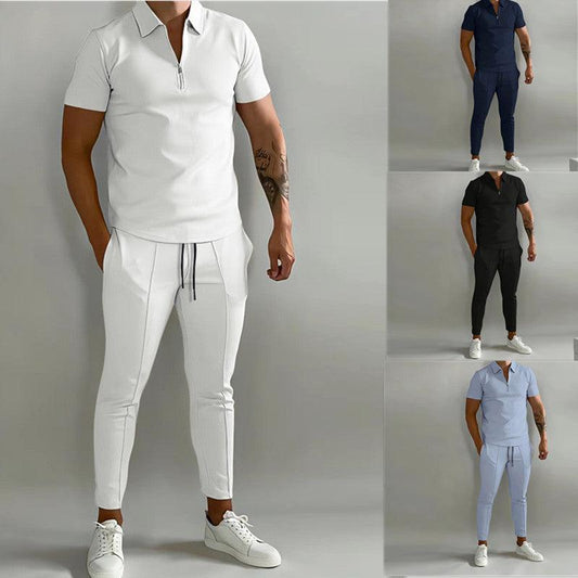 Summer Popular Men's Slim Casual Sports Suit - AL MONI EXPRESS