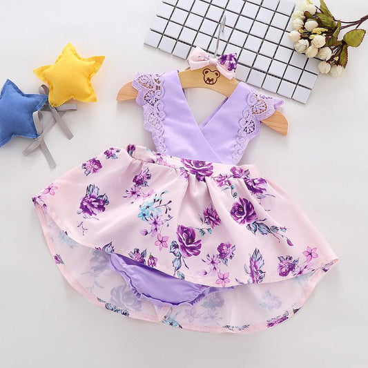 The factory sells directly the Korean version of the summer dress for girls and children in . The baby summer princess dress is a cross-border hair substitute. - Almoni Express