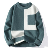 Trend Round Neck Multicolor Sweaters - Almoni Express