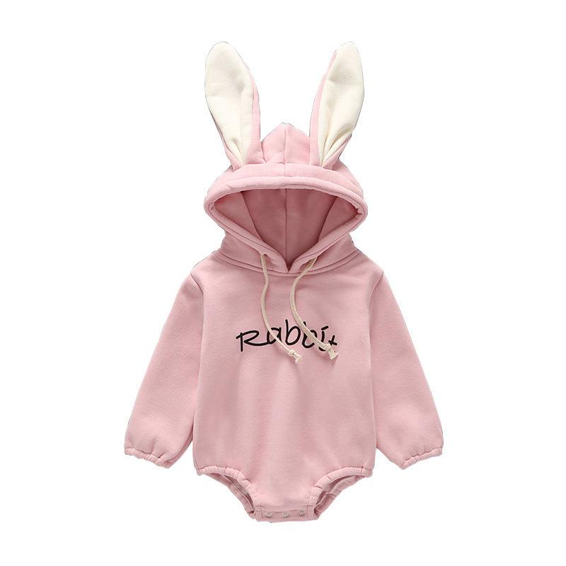 Winter Newborn Clothes Thickened Hooded Jumpsuit - Almoni Express
