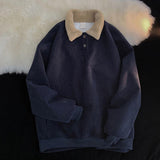 Women's Lamb Wool Corduroy Sweater - Almoni Express