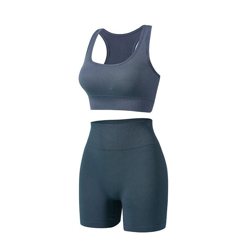 Women's Wireless Sports Yoga Bra And Shorts Suit - AL MONI EXPRESS